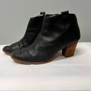 madewell black leather Billie boots booties women's 9 style E0191